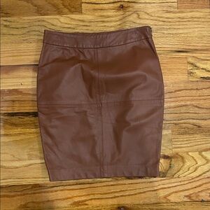 Trina Turk Brown 100% leather Pencil Skirt